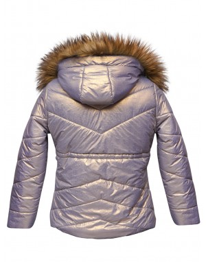 Girls Jacket Quilted Lavender